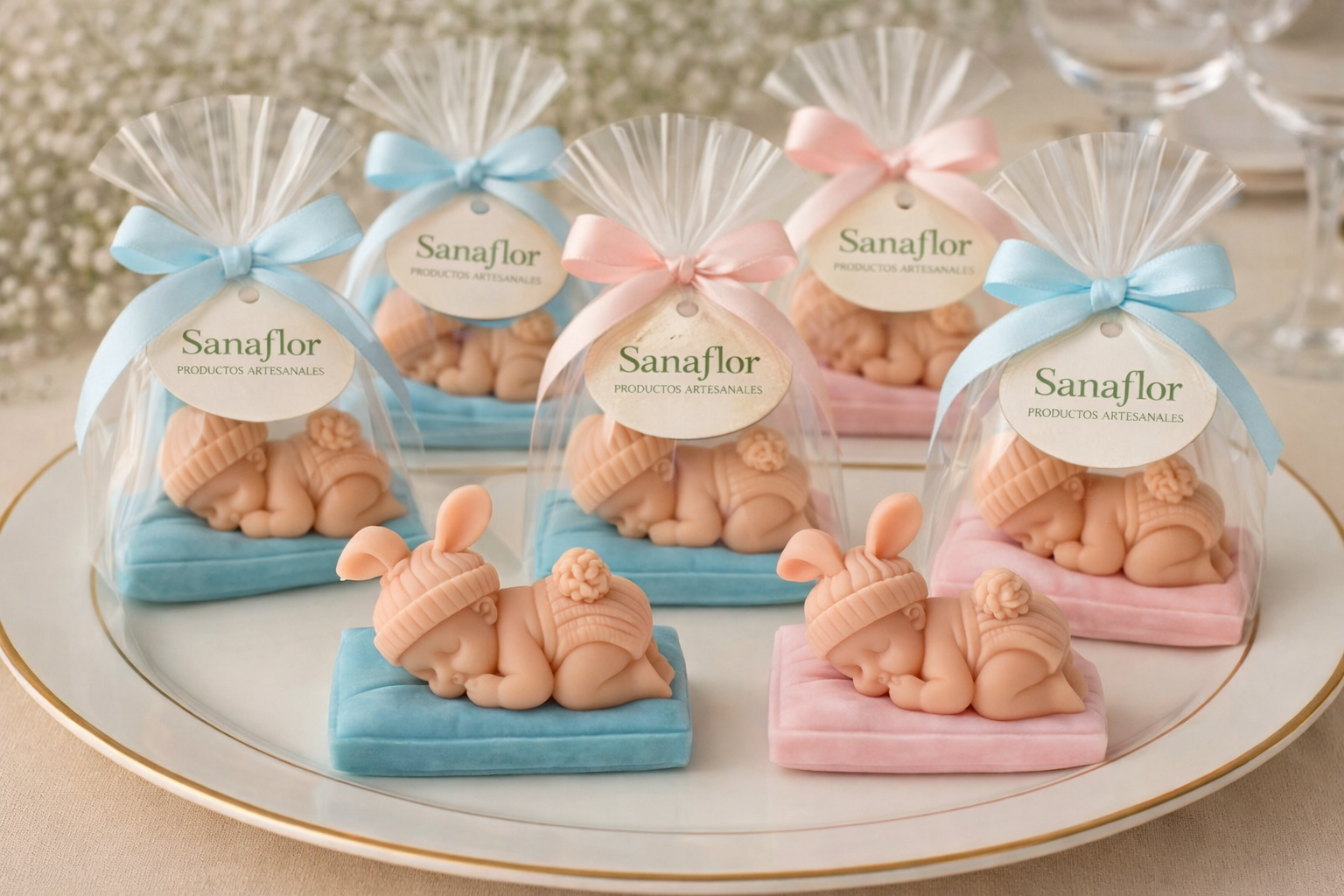 Jabón bebé artesanal – Detalle personalizado para bautizos y eventos